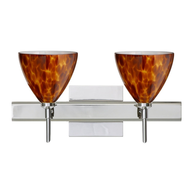 Besa 2SW-177918-CR-SQ Mia Two Light Wall Sconce Chrome (Discontinued)