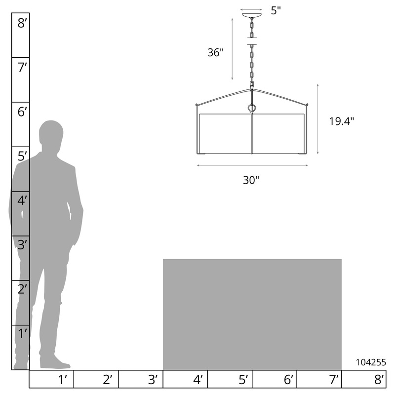 Bow Large Pendant Ink Flax Shade (SE)