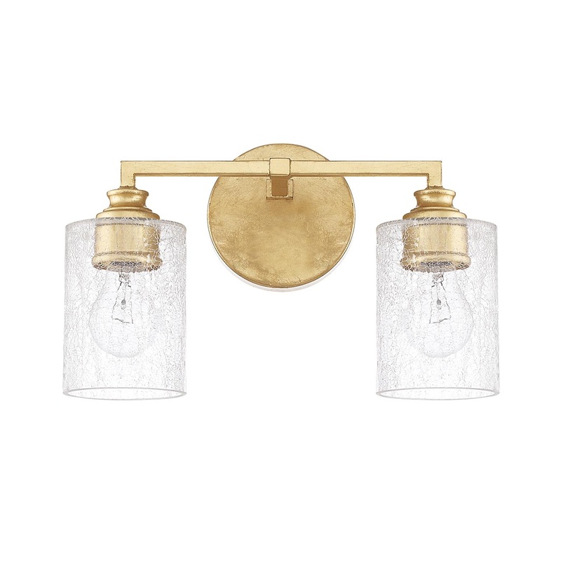Capital Lighting 120521CG-422 Milan 2 Light Vanity Capital Gold