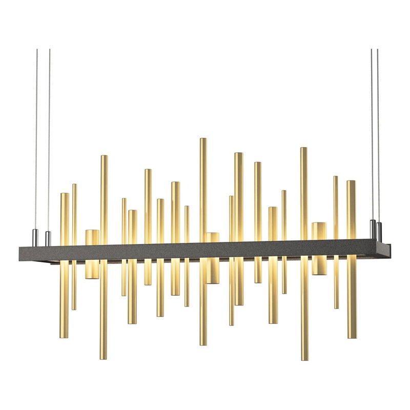 Cityscape LED Pendant Natural Iron Modern Brass