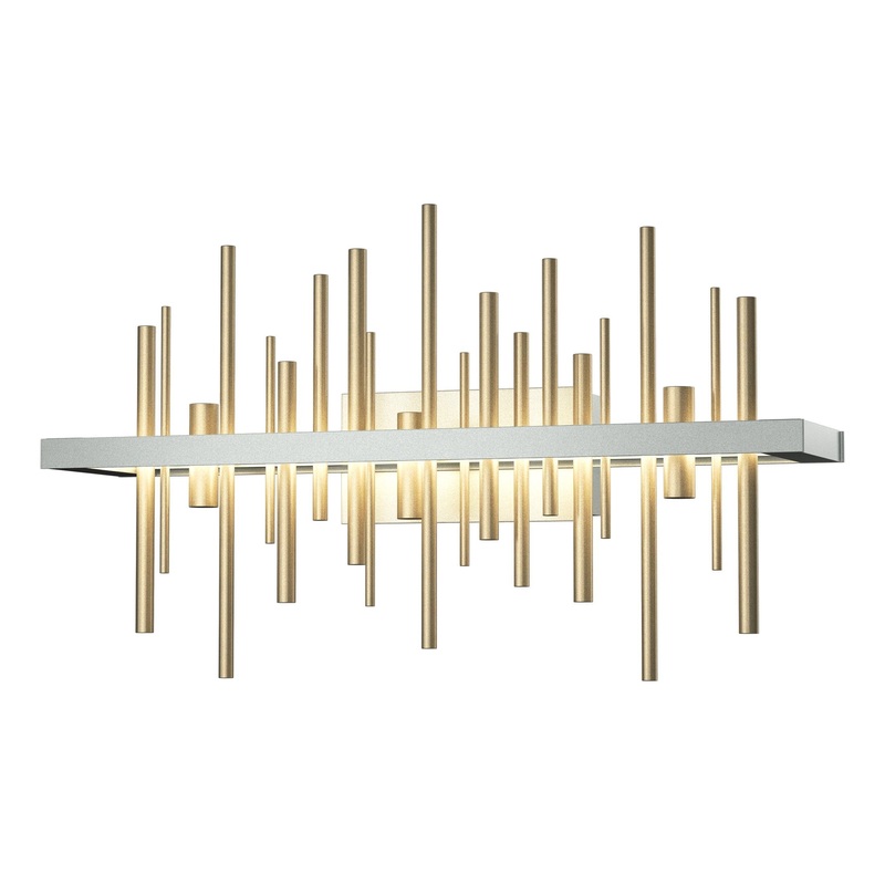 Cityscape LED Sconce Vintage Platinum Soft Gold