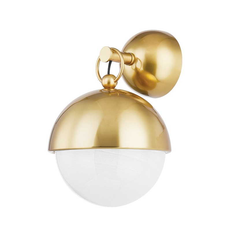 Corbett Lighting 340-01-VPB Althea One Light Wall Sconce Vintage Polished Brass
