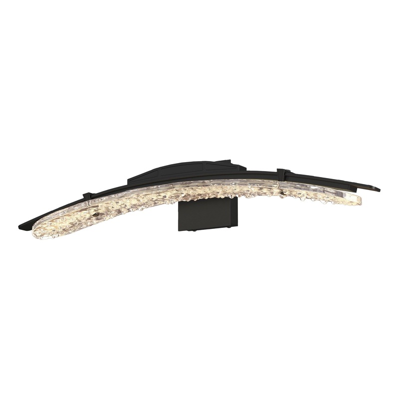 Glissade LED Bath Sconce Black