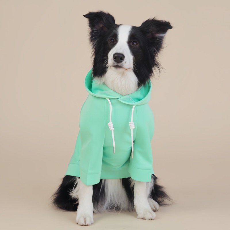Green Classic Dog Sweatshirt with Hood & Drawstrings – For Large Dogs (Size : 3XL)