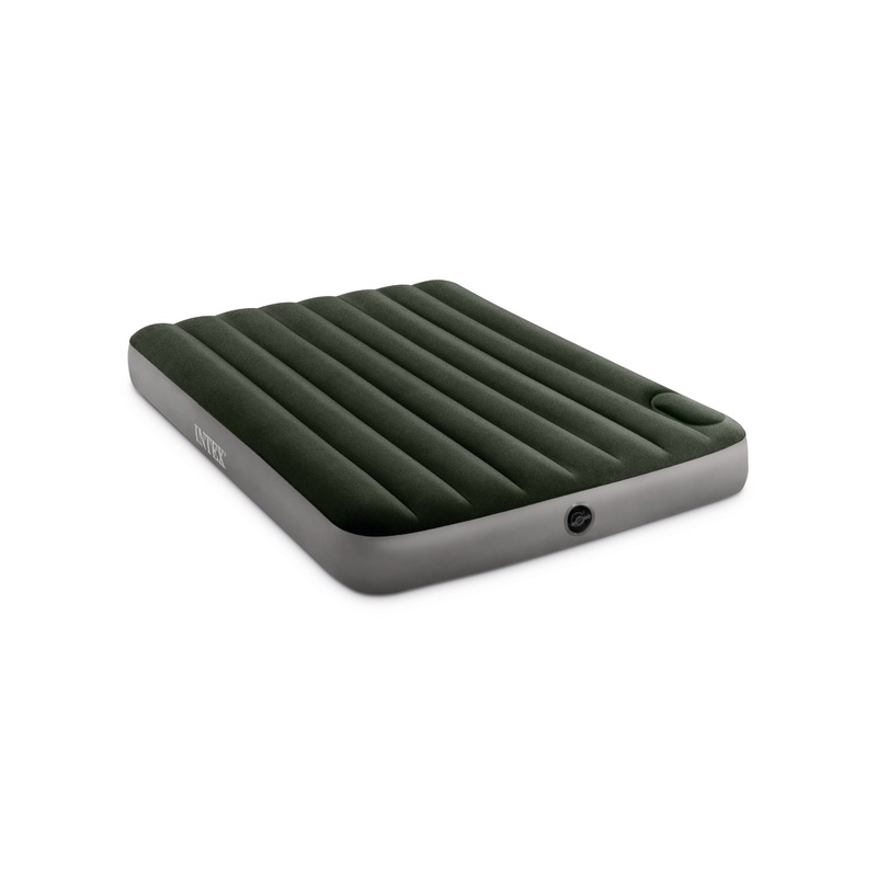 INTEX Double Dura-Beam Standard Downy Air Mattress 10″ w/ Built-In Foot Pump