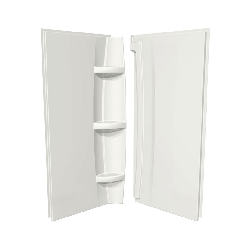 MAAX 105062-000-001-000 30 x 72 in. Acrylic Direct-to-Stud Two-Piece Wall Kit in White