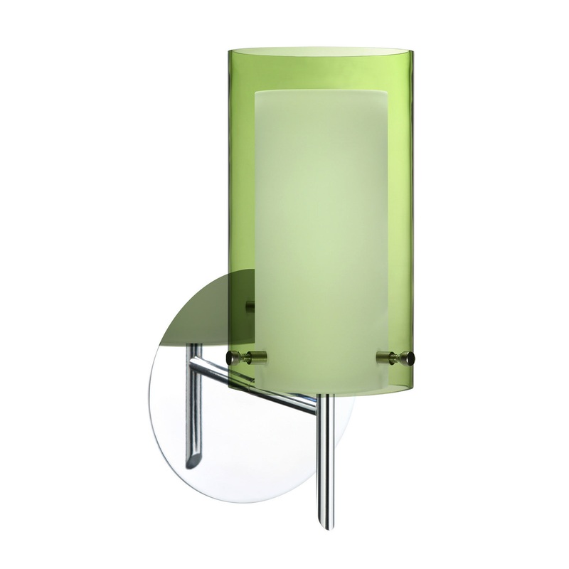 One Light Wall Sconce from the Pahu Collection in Chrome Finish by Besa