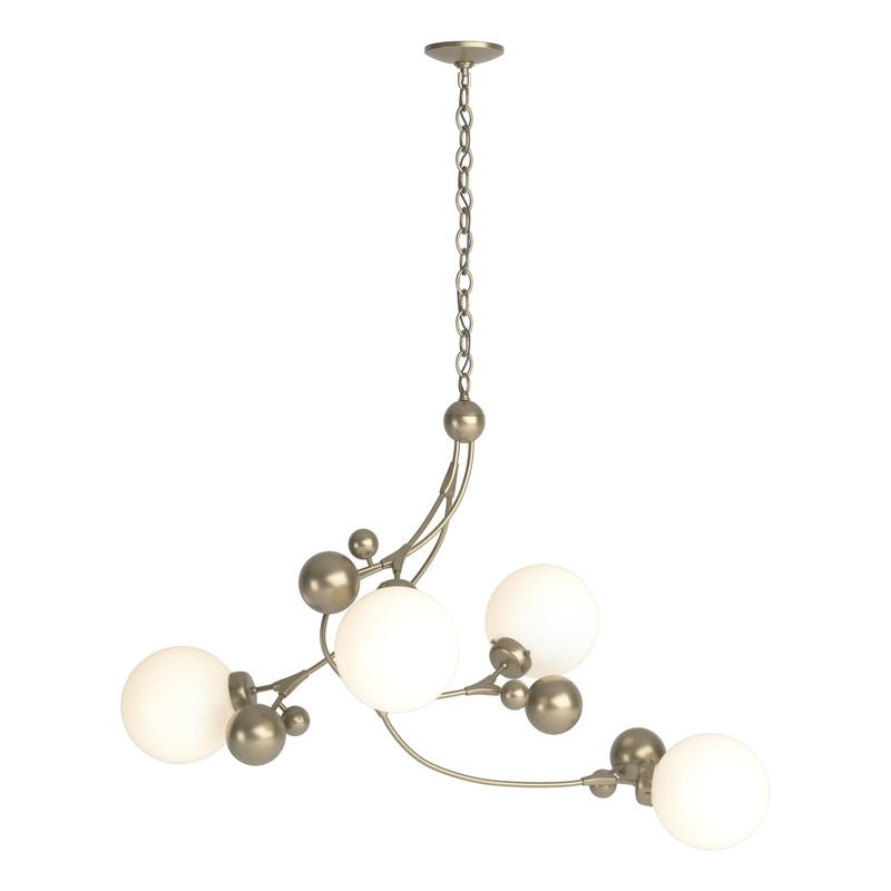Sprig Pendant Soft Gold Opal Glass (GG)