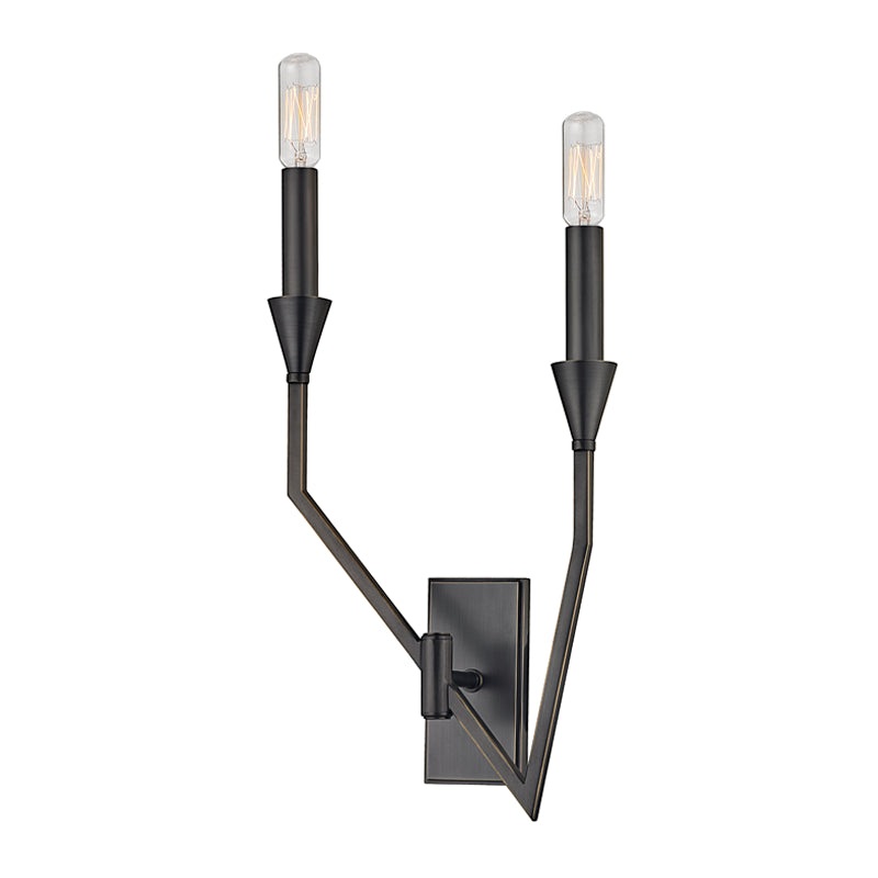 Two Light Wall Sconce from the Archie Collection in Old Bronze Finish by Hudson Valley