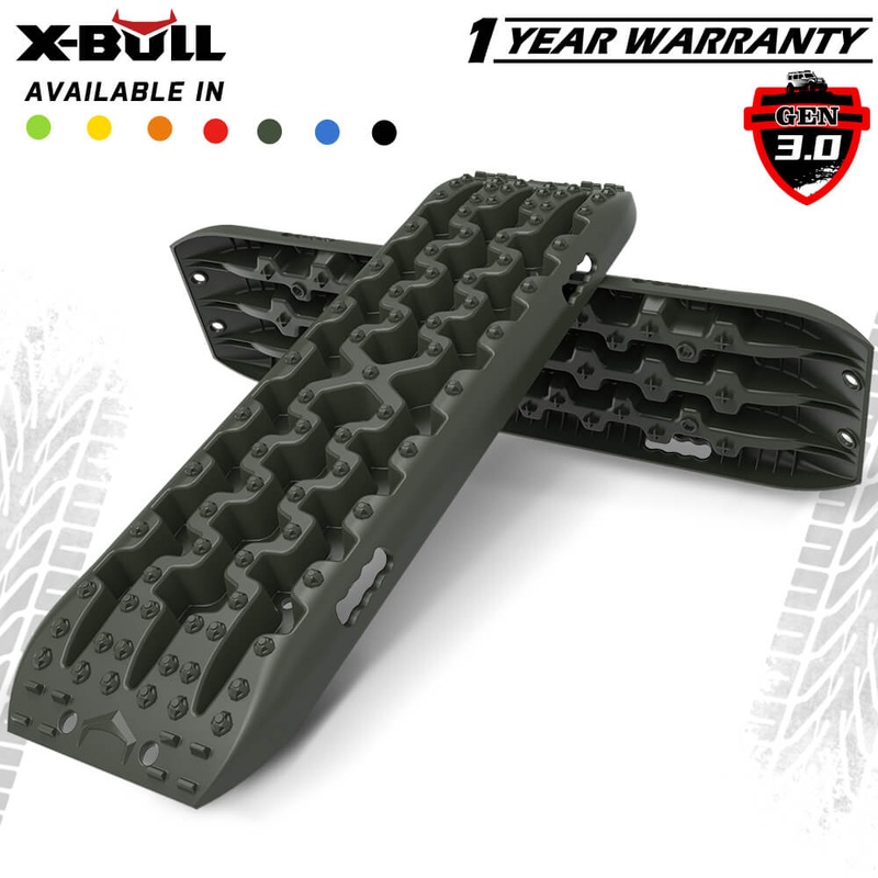 X-BULL Recovery tracks / Sand tracks / Mud tracks / Off Road 4WD 4×4 Car 2pcs Gen 3.0 – Olive