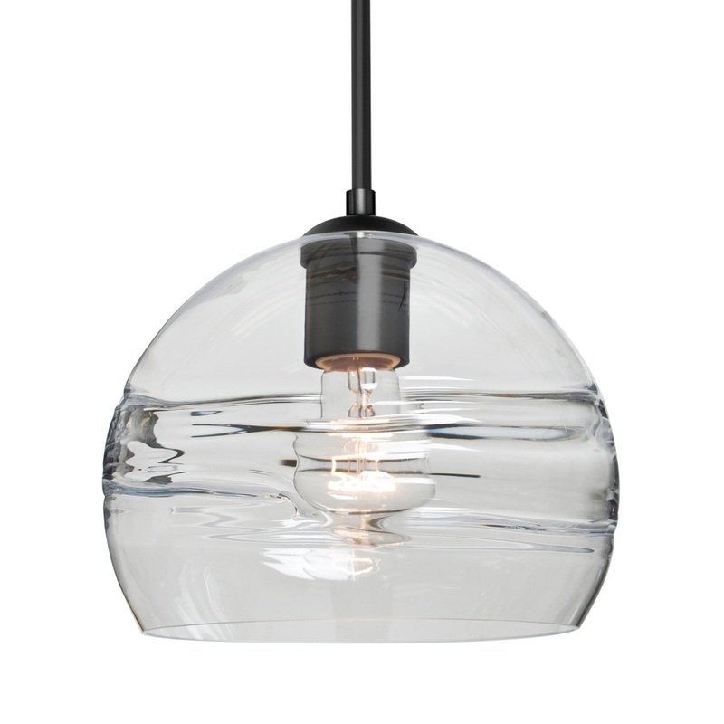 Besa 1JT-SPIR8CL-BK Besa Spirit 8 Pendant One Light Pendant Black