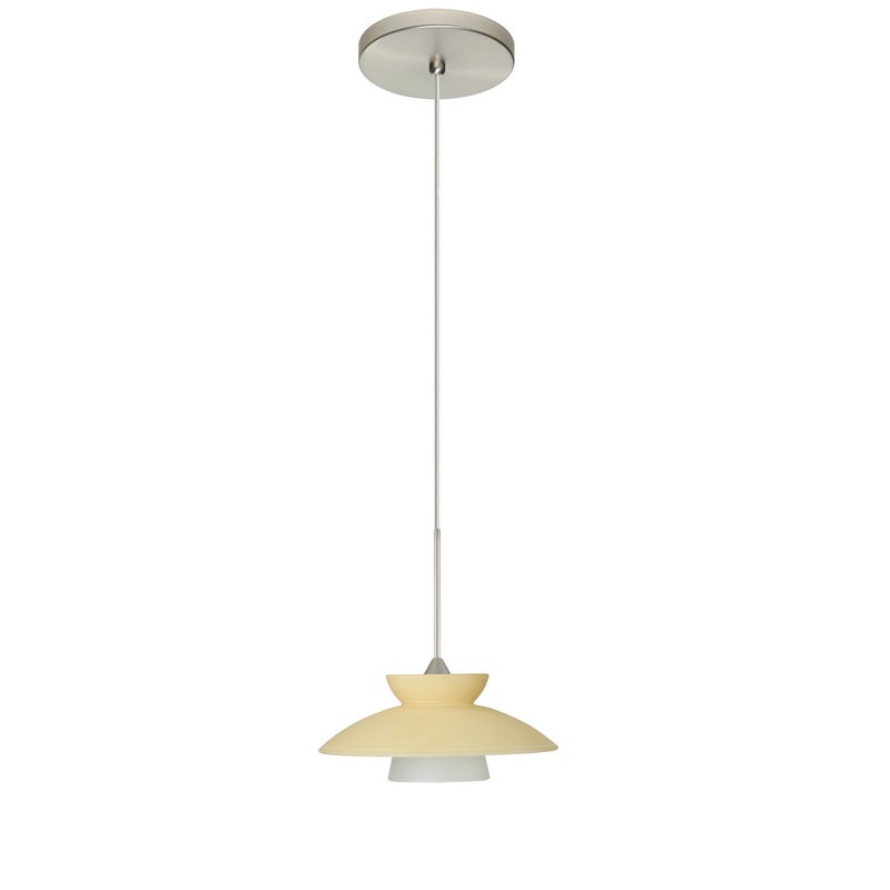 Besa 1XT-271897-SN Trilo One Light Pendant Satin Nickel