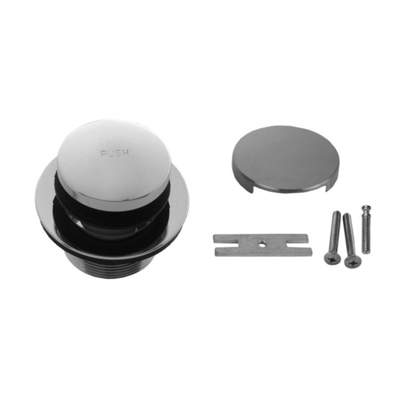 Drain Strainer Toe Control with No Hole Faceplate Oil Rubbed Bronze Brass 3-1/4 Inch