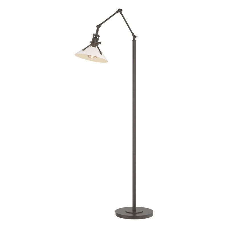 Henry Floor Lamp Dark Smoke White