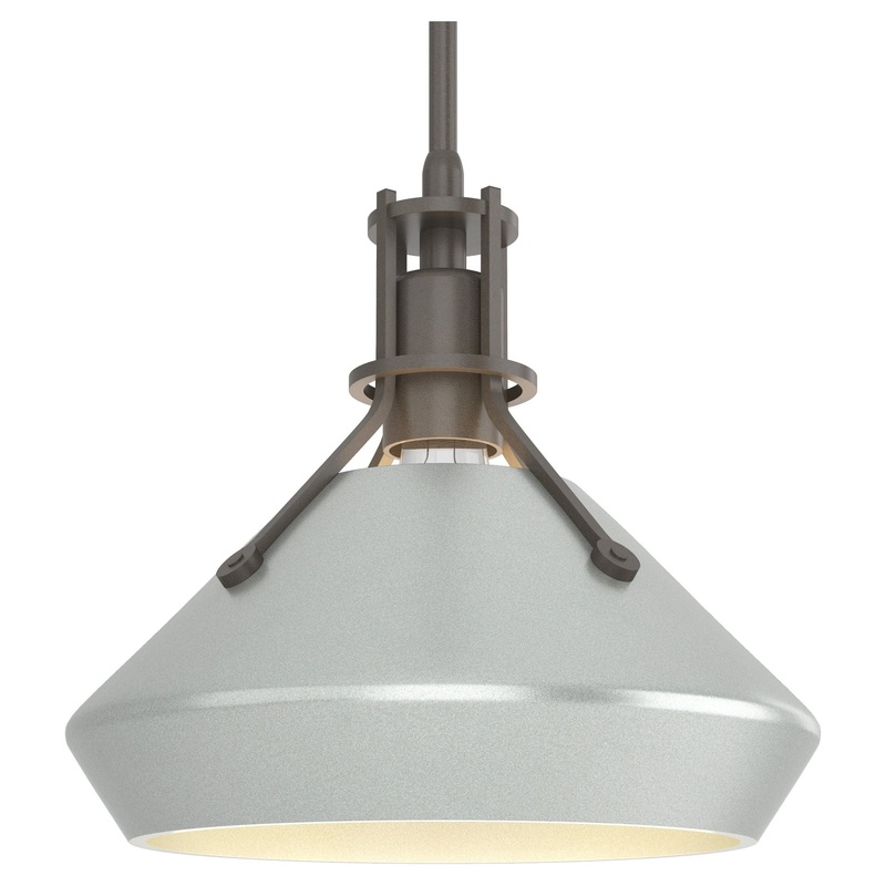 Henry Pendant with Chamfer Dark Smoke Vintage Platinum