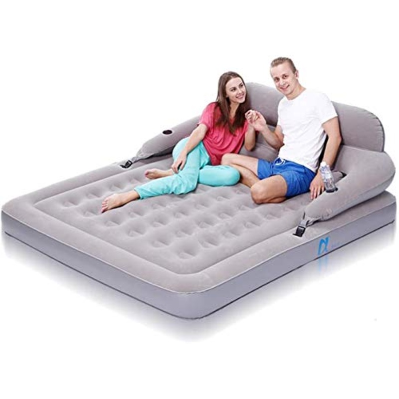 HongLianRiven Lettino da Viaggio Lettino da Viaggio Gonfiabile Letto Aria Materasso Aria for Uso Domestico Bed Addensare Portatile Pieghevole Campeggio Pompa elettrica con for Interni Esterni 6-3