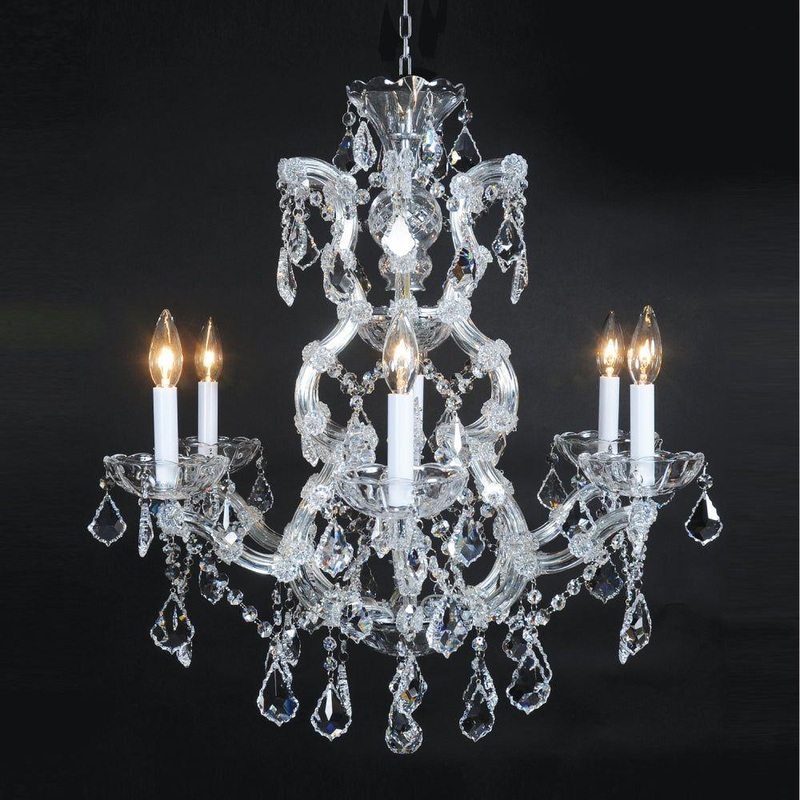 Maria Teresa Classic 8-Light Chandelier Chrome