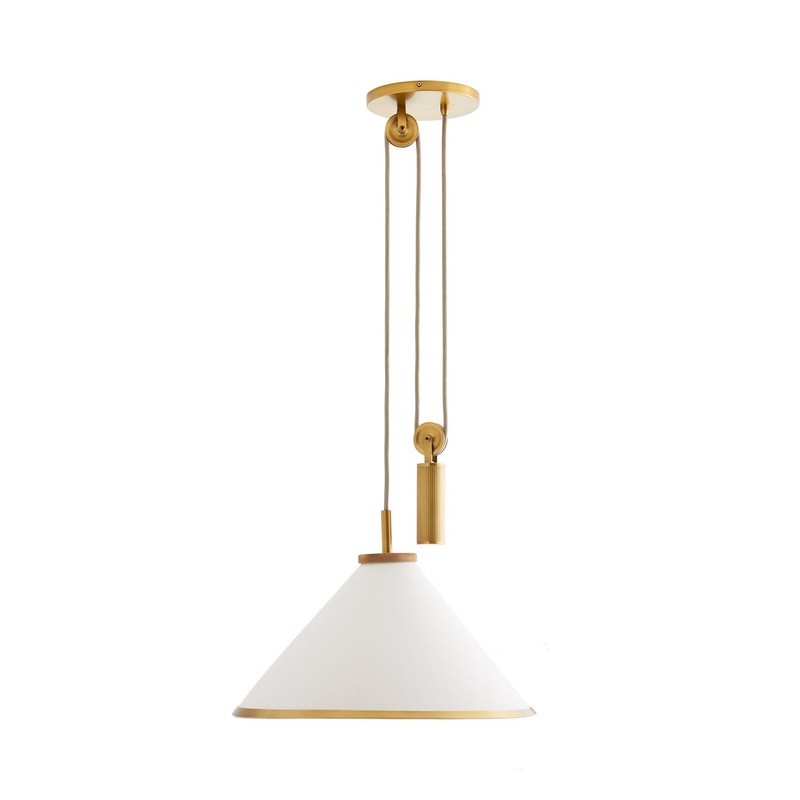Arteriors 49788 Norfolk One Light Pendant White