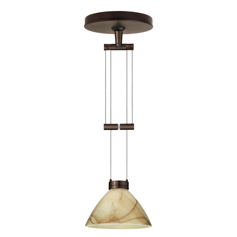 Besa 1XA-174383-BR Domi One Light Pendant Bronze