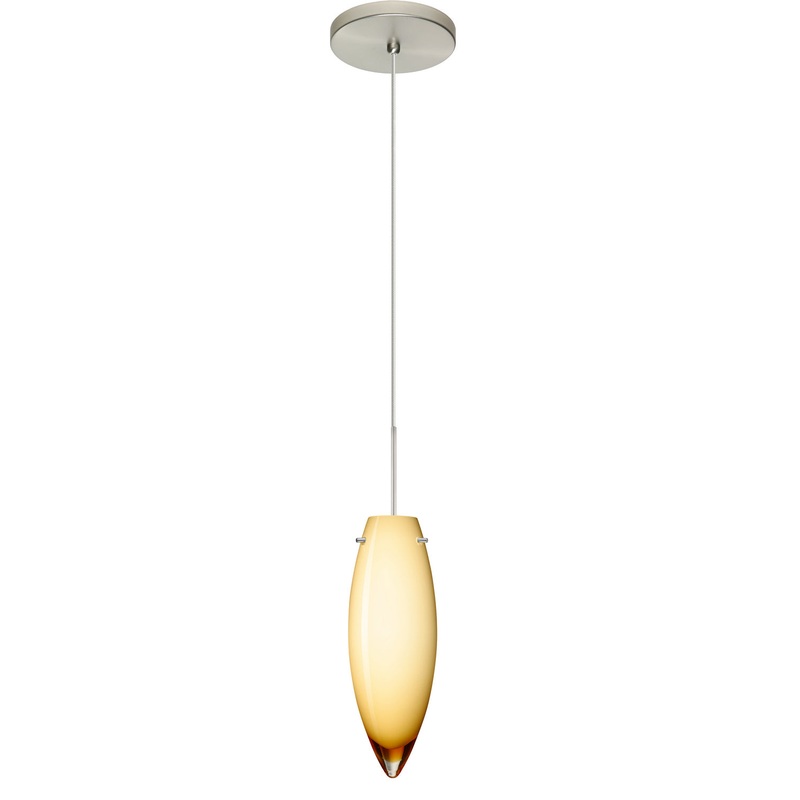 Besa 1XT-4096VG-SN Juliette One Light Pendant Satin Nickel (Discontinued)