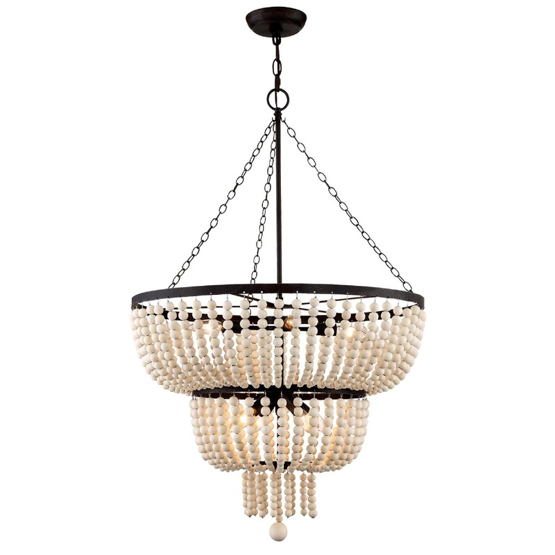 Crystorama 610-FB  Rylee 8 Light Forged Bronze Chandelier
