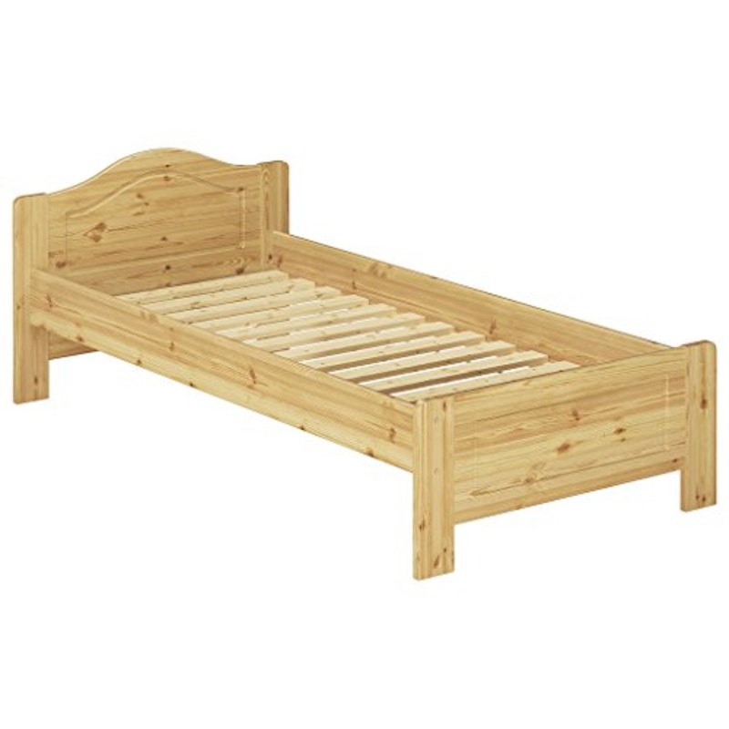 Erst-Holz Solido Letto Classico 90×200 in Pino massello Laccato con doghe rigide 60.37-09