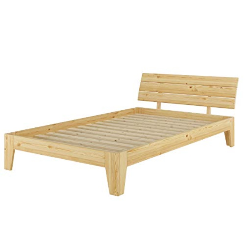 Erst-Holz Solido Letto in Pino massello 120×200 Anche per Ragazzi con doghe rigide 60.62-12