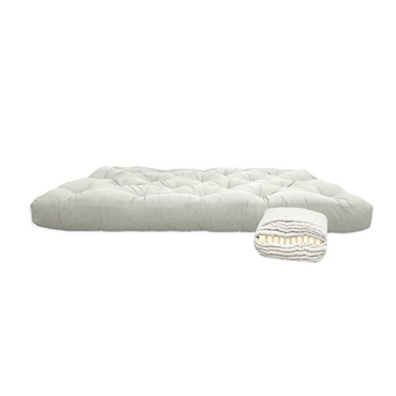 Futon in cotone con 4 cm di lattice, 160x200x13 cm