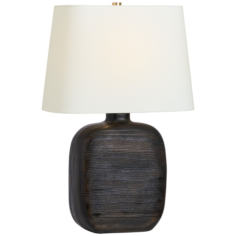 LED Table Lamp from the Pemba Collection in Chimney Black Finish by Visual Comfort Signature