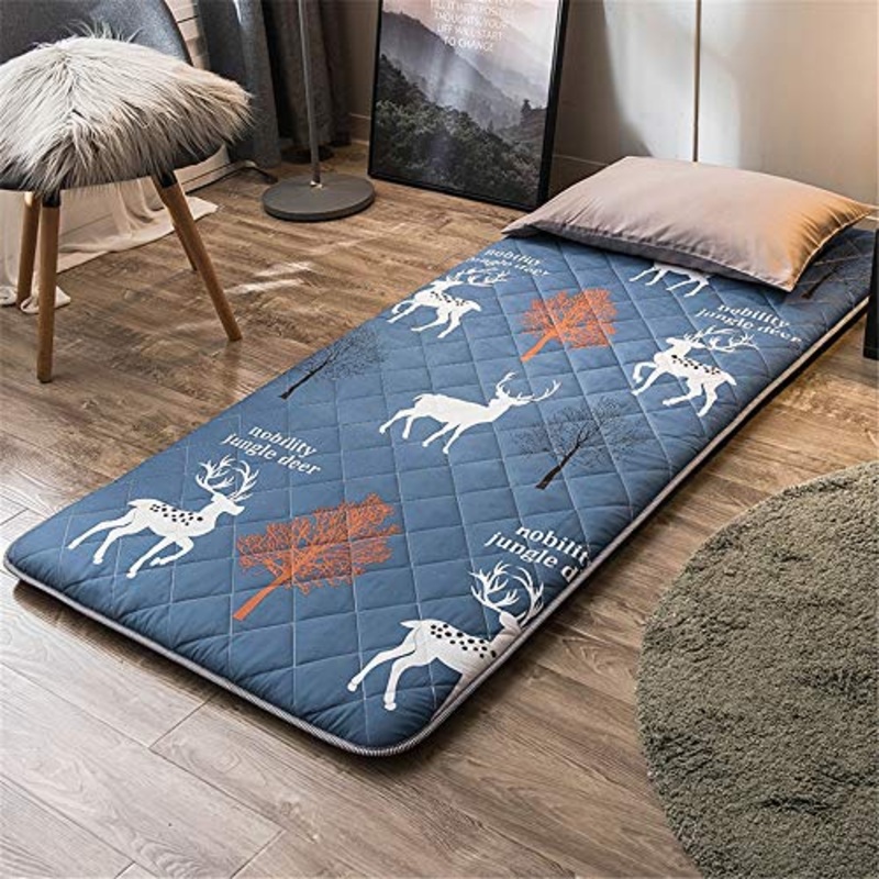 Lettino da Massaggio Tappetino Tatami Dormire Piano Pieghevole Materasso futon Portatile Addensare Pad for Home Campeggio per Tattoo Beauty Salon (Color : Muti Color 3, Size : 90x200x4cm)