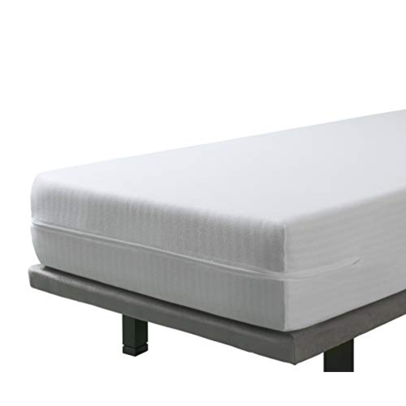 Savel – Coprimaterasso elastico e traspirante | Matrimoniale 160 x 190/200 | Protettore/Coprimaterasso regolabile con cerniera. Tessuto resistente in cotone. Altezza del materasso fino a 30cm