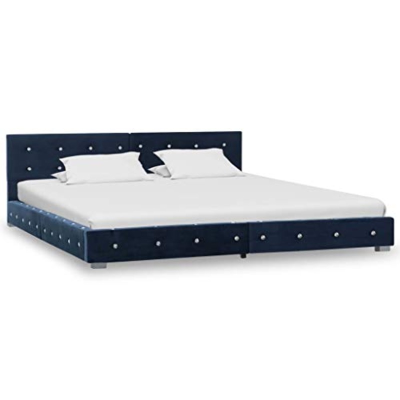 SKM Giroletto Blu in Velluto 160×200 cm