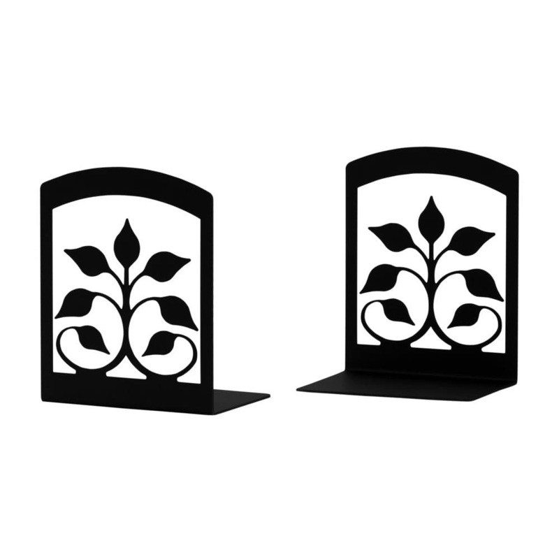 Village Wrought Iron BE-109 Leaf Fan Book Ends (pair)