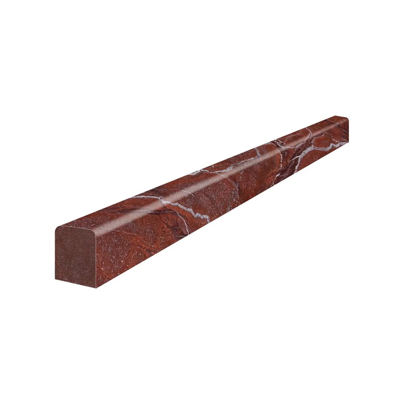 1/2″ x 12″ Tuscano Rosso Polished Marble Deco-Bar – Mini 1/2″ X 12″ x
