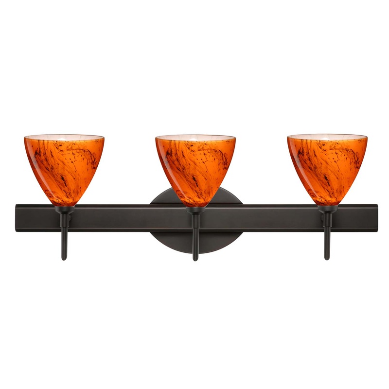 Besa 3SW-1779HB-BR Mia Three Light Wall Sconce Bronze