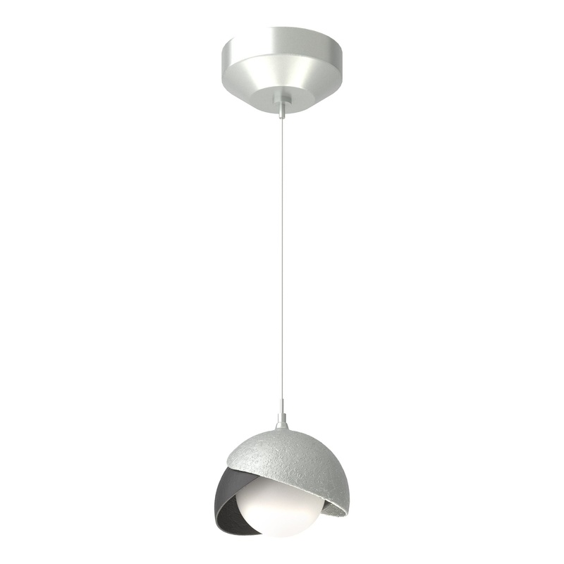 Brooklyn Double Shade Low Voltage Mini Pendant Vintage Platinum Black