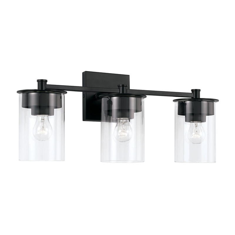 Capital Lighting 146831MB-532 Mason 3 Light Vanity Matte Black