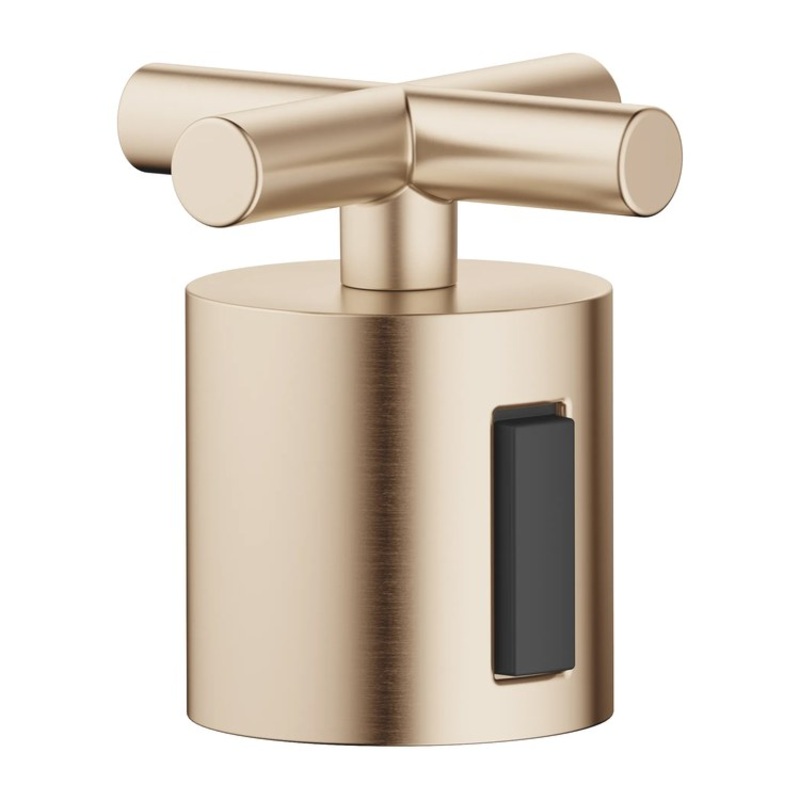 Handle TARA Brass Alloy 1 Cross Volume Control Brushed Champagne for TARA Shower Thermostat 34443979