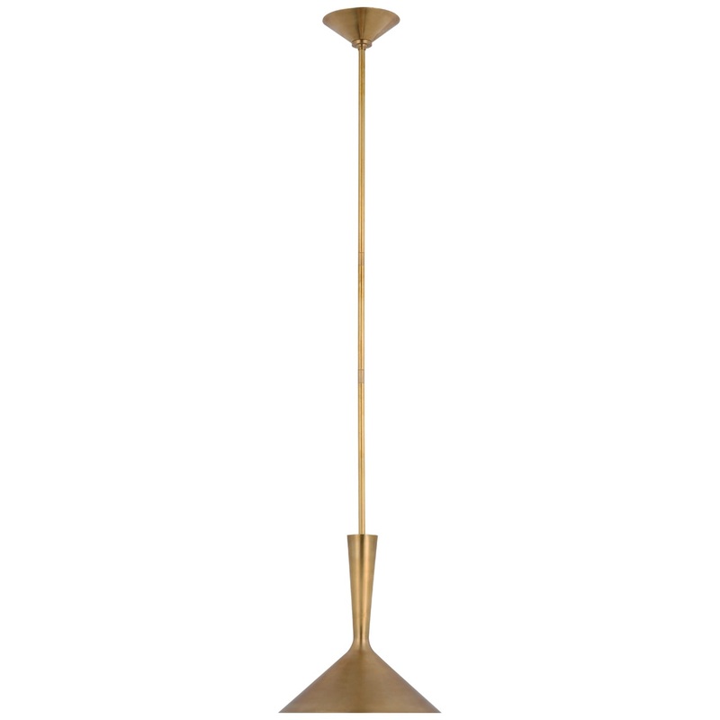 LED Pendant from the Rosetta Collection in Hand-Rubbed Antique Brass Finish by Visual Comfort Signature