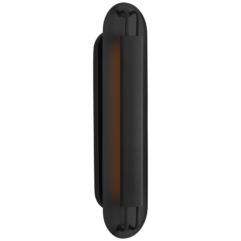 LED Wall Sconce from the Teline Collection in Matte Black Finish by Visual Comfort Signature