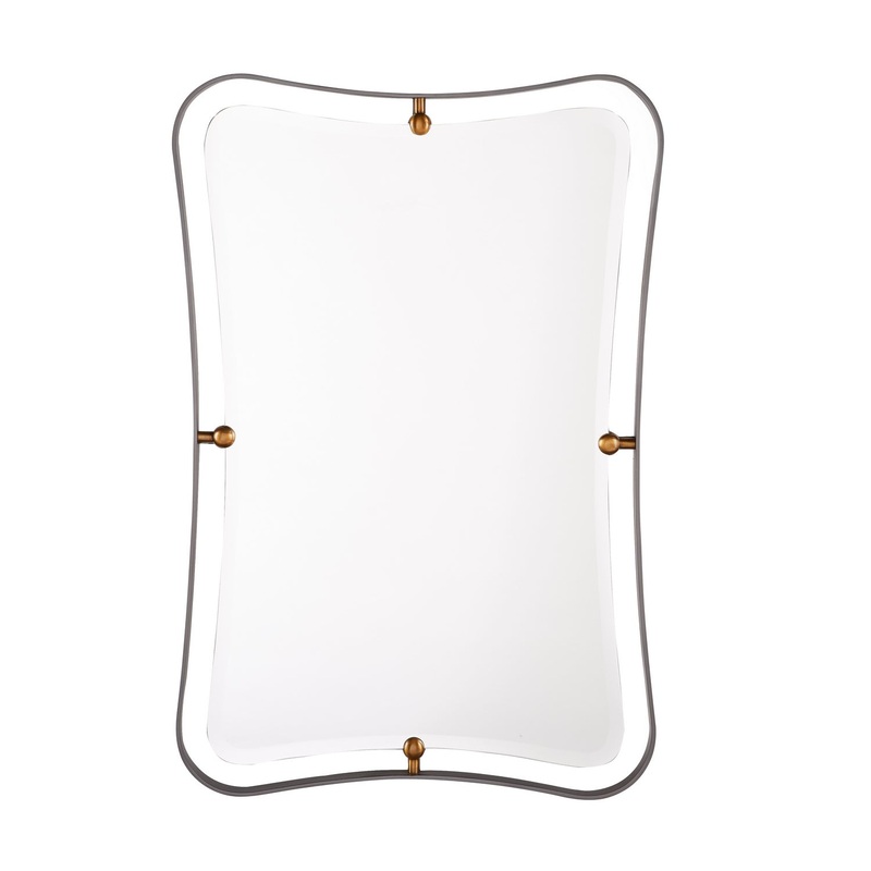 Mirror from the Janey Collection in Natural Iron Finish by Arteriors