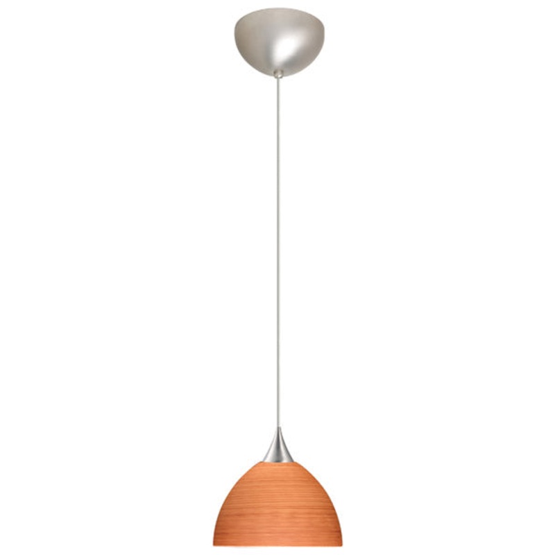 Besa 1XC-4679CH-SN Brella One Light Pendant Satin Nickel