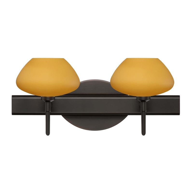 Besa 2SW-541080-BR Peri Two Light Wall Sconce Bronze