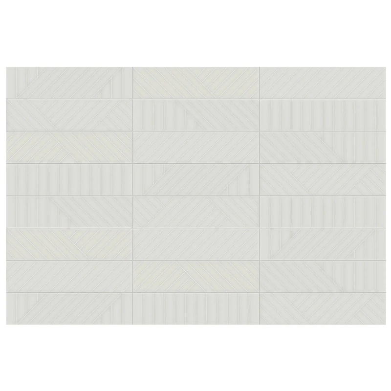 Geometra 3″ x 12″ Maze Stone Glossy Ceramic Wall Tile 3″ x 12″
