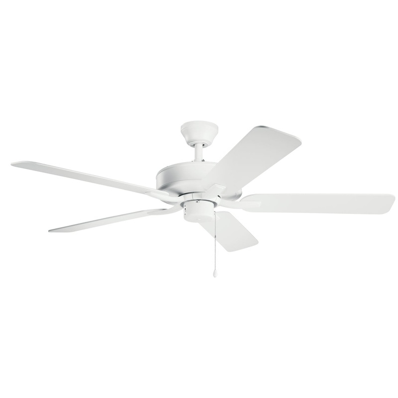 Kichler 330018MWH 52″ Ceiling Fan, Matte White