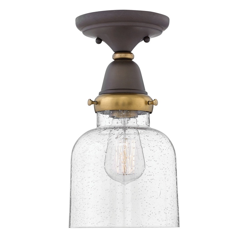 LED Flush Mount from the Academy Collection in Oil Rubbed Bronze Finish by Hinkley
