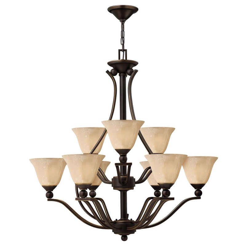 LED Foyer Pendant from the Bolla Collection in Olde Bronze Finish by Hinkley