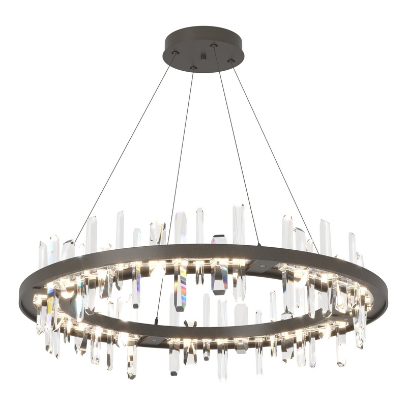 Solitude Circular LED Pendant Dark Smoke