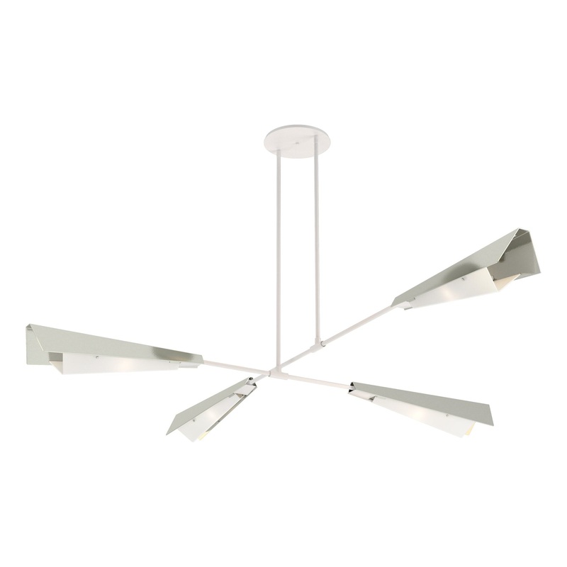Vertex Large Pendant/Semi-Flush White Sterling
