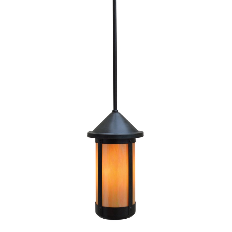 Arroyo BSH-6LGW-BZ Berkeley One Light Pendant Bronze